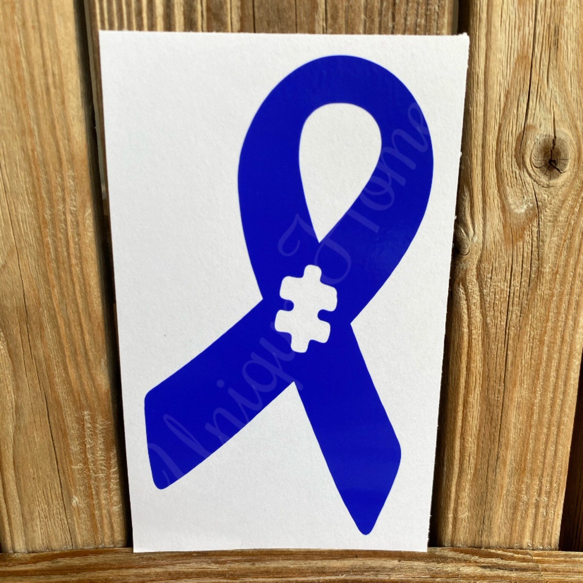 Autism Ribbon Awareness Decal Primary Color Awareness Ribbon Etsy