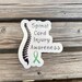 Spinal Cord Injury Awareness Sticker: Green Ribbon, Spine Graphic - Etsy