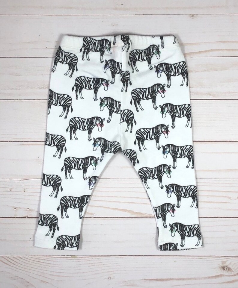 Zebra Leggings for Baby & Kids Animal Print Leggings Gift Etsy