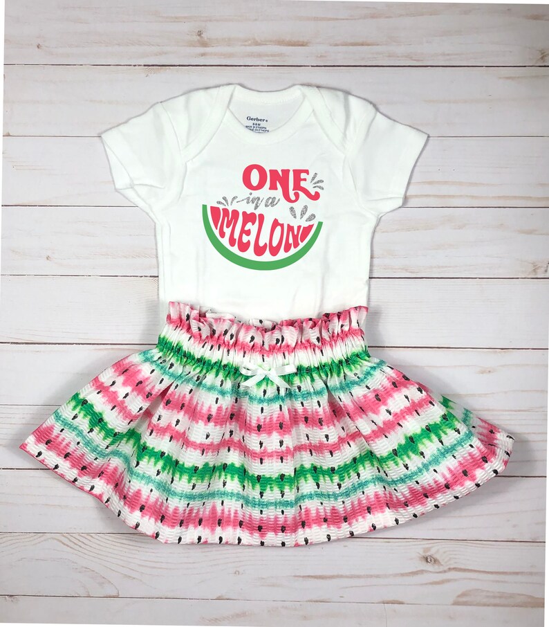 Watermelon Outfit for Baby Girl Watermelon Skirt for Kids Etsy