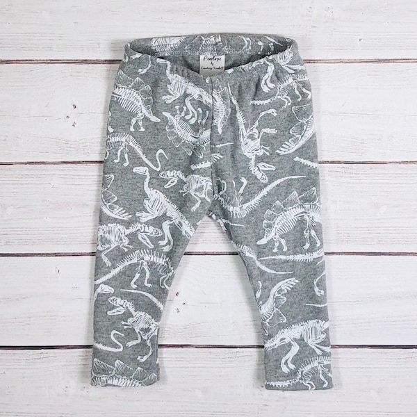 Dinosaur Kids Leggings Etsy