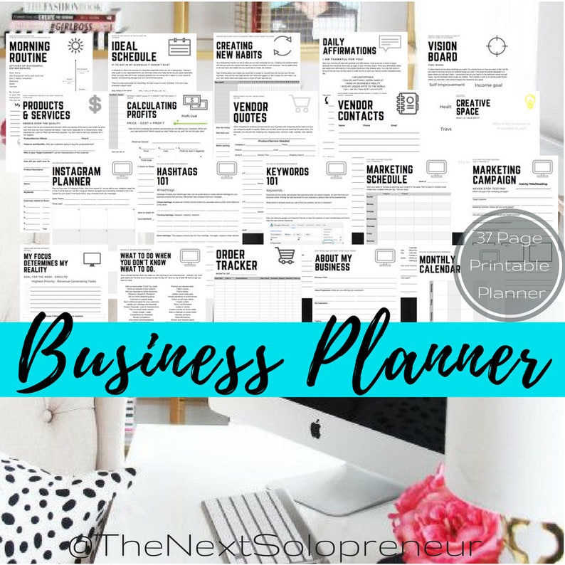 Entrepreneur Business Planner Printable Download Easy To Etsy Entrepreneur business planner printable download easy to etsy
