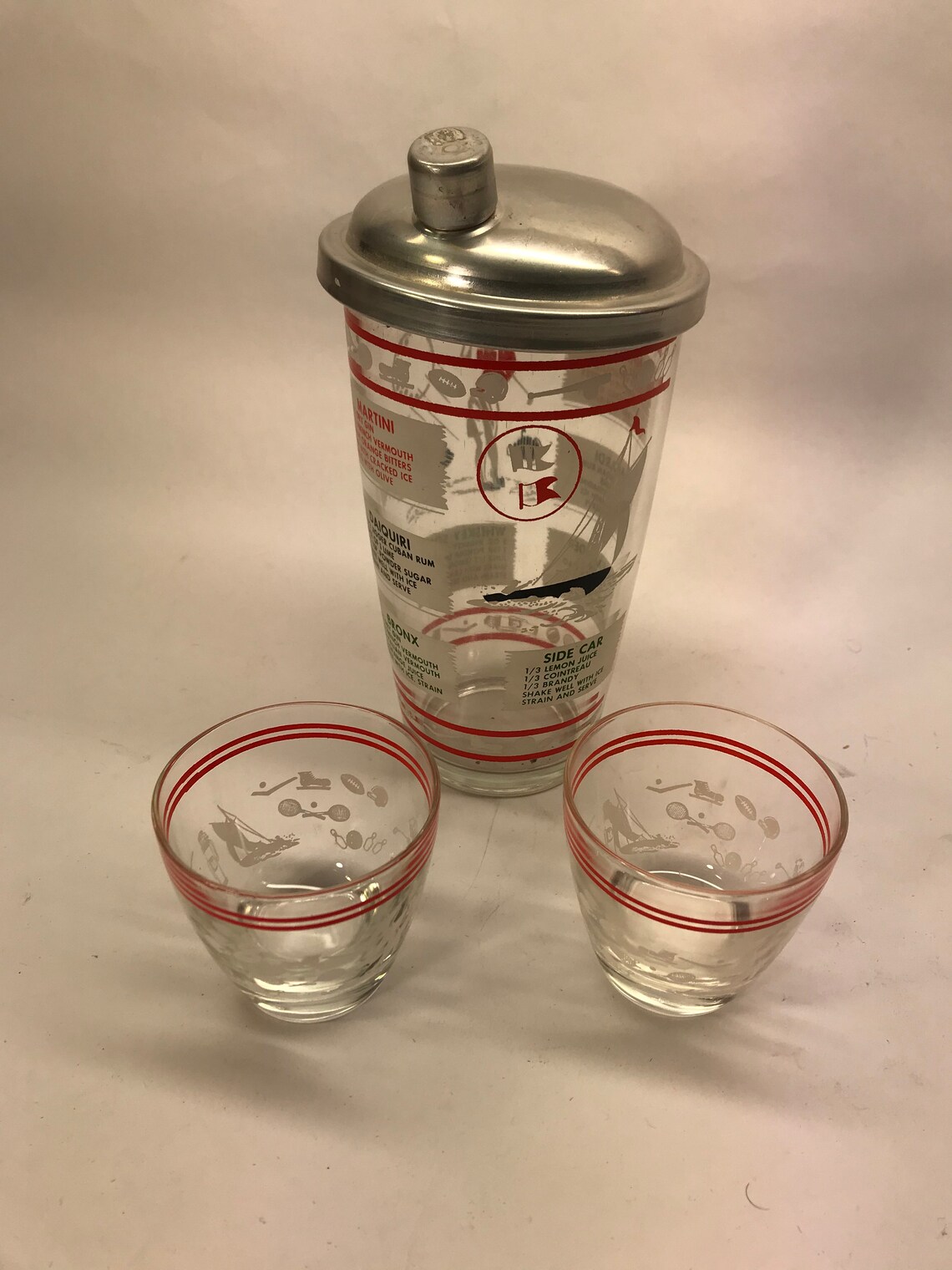 Vintage Cocktail Shaker Etsy