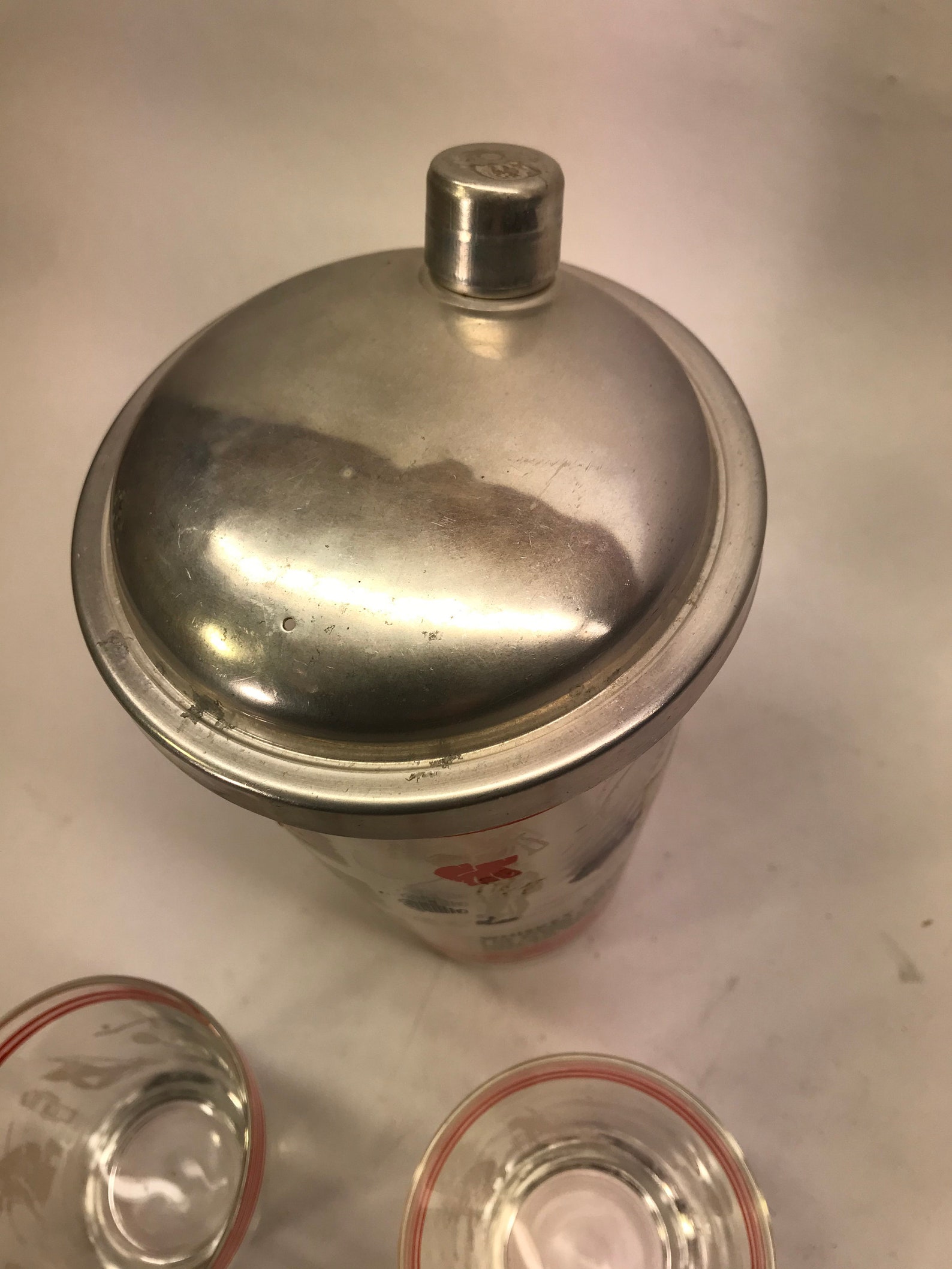 Vintage Cocktail Shaker Etsy