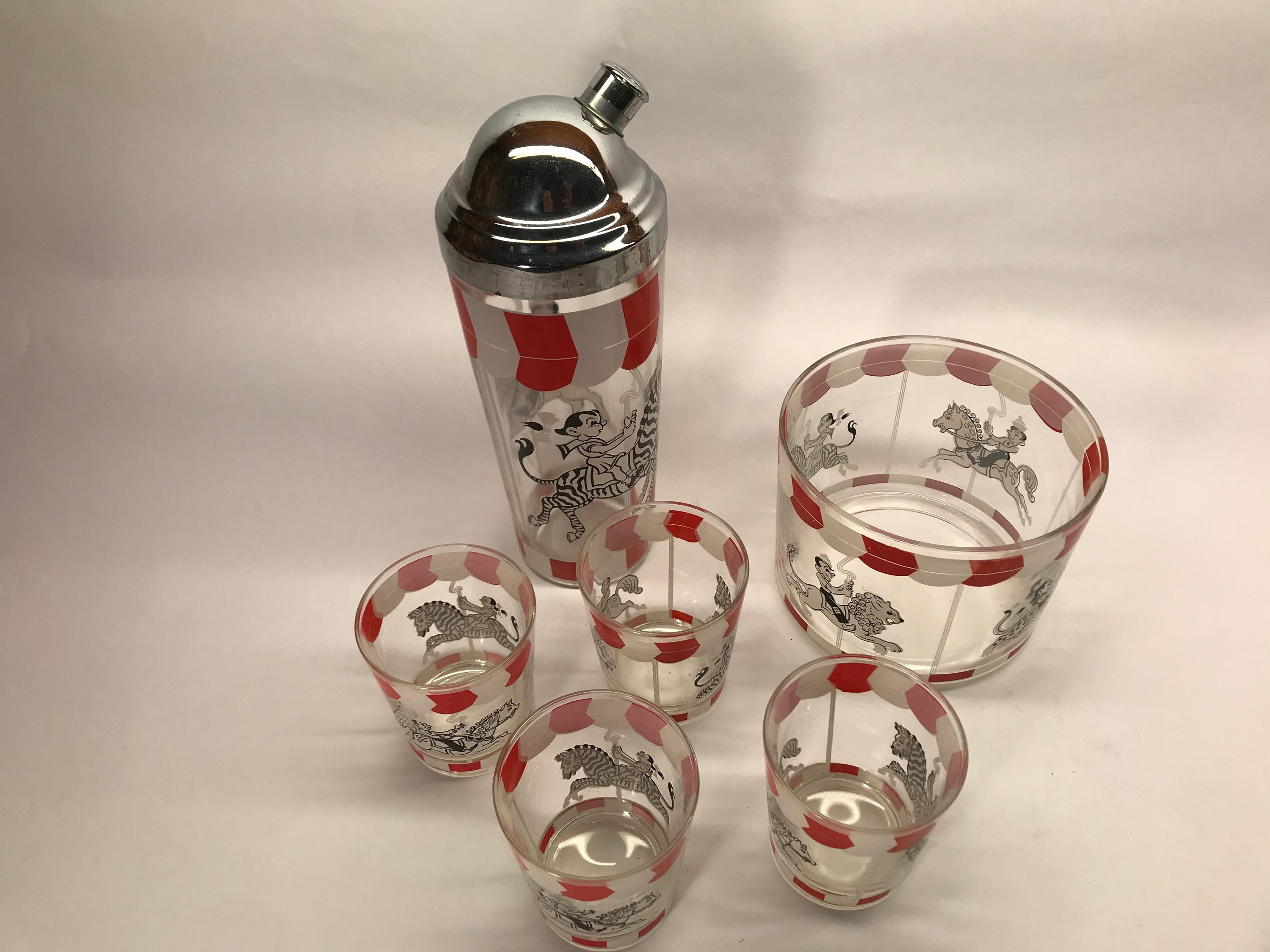 MCM Cocktail Shaker Set Etsy