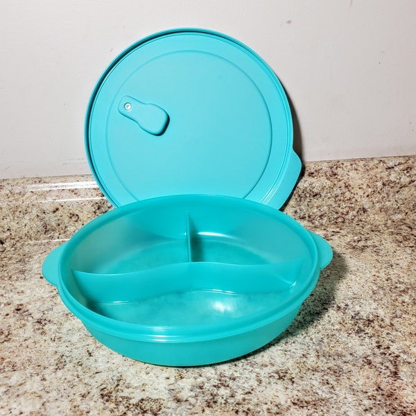 Tupperware Divided Plate Etsy