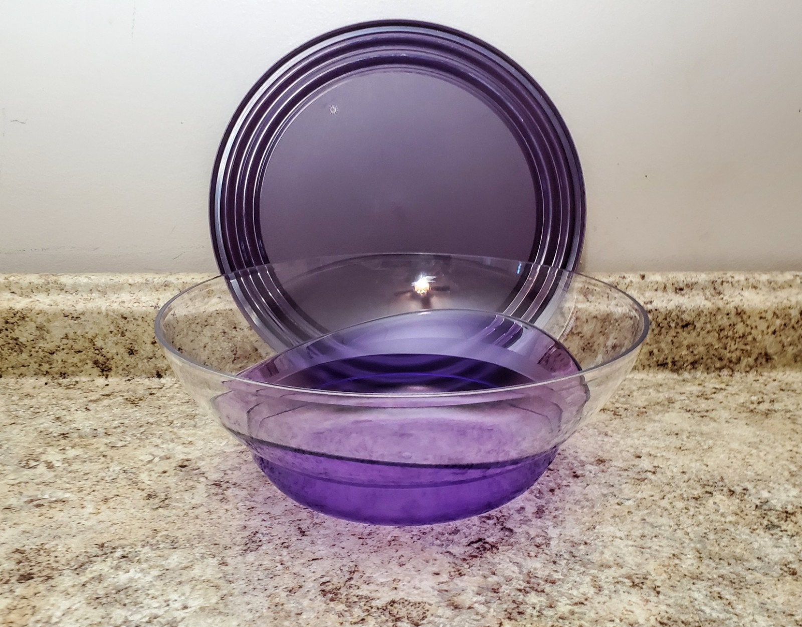 Tupperware Mini Round Pick-A-Deli 2 cups Berry Purple Color New sale