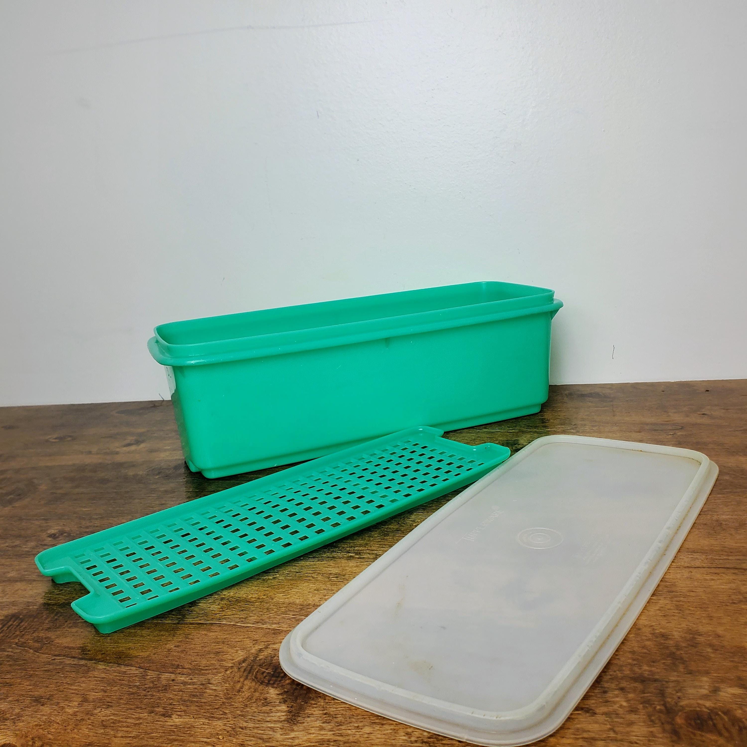 Jadeite Vintage Tupperware Celery Keeper #782 W/ Insert #783 & Lid