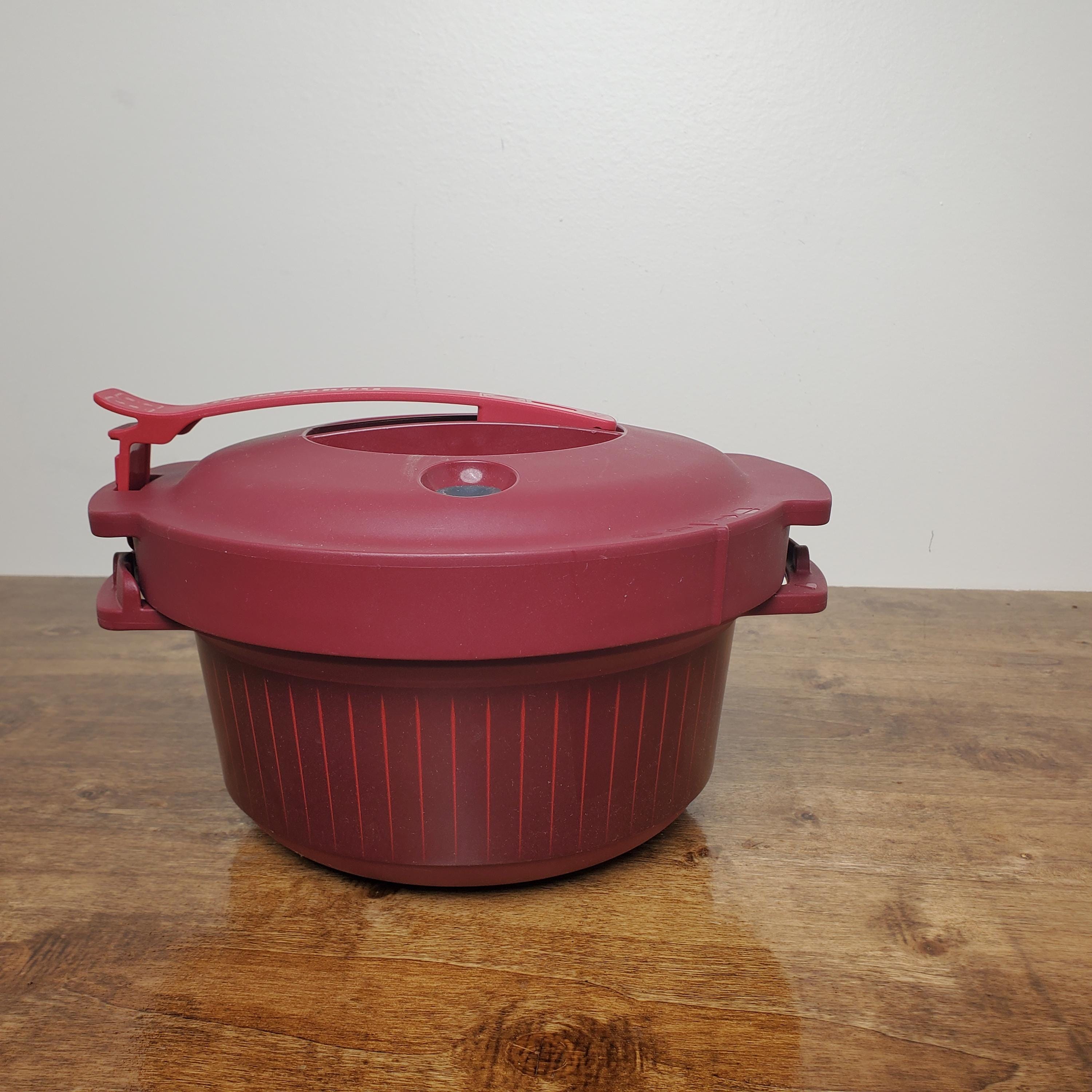 Tupperware Microwave Pressure Cooker 3L Capacity Burgundy 7643 - Main Image