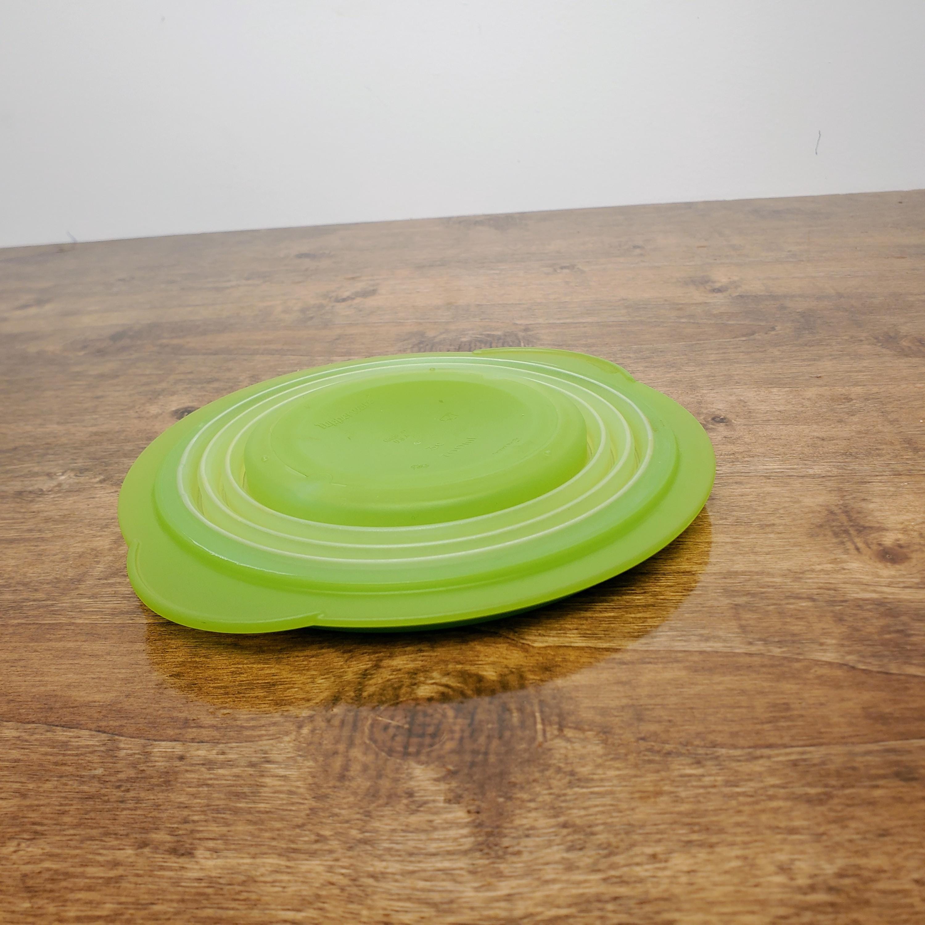 Tupperware Colapsable Tupperware Flat Out Collapsible Bowl #5452 3 Cup 700ml Lime Green W ...
