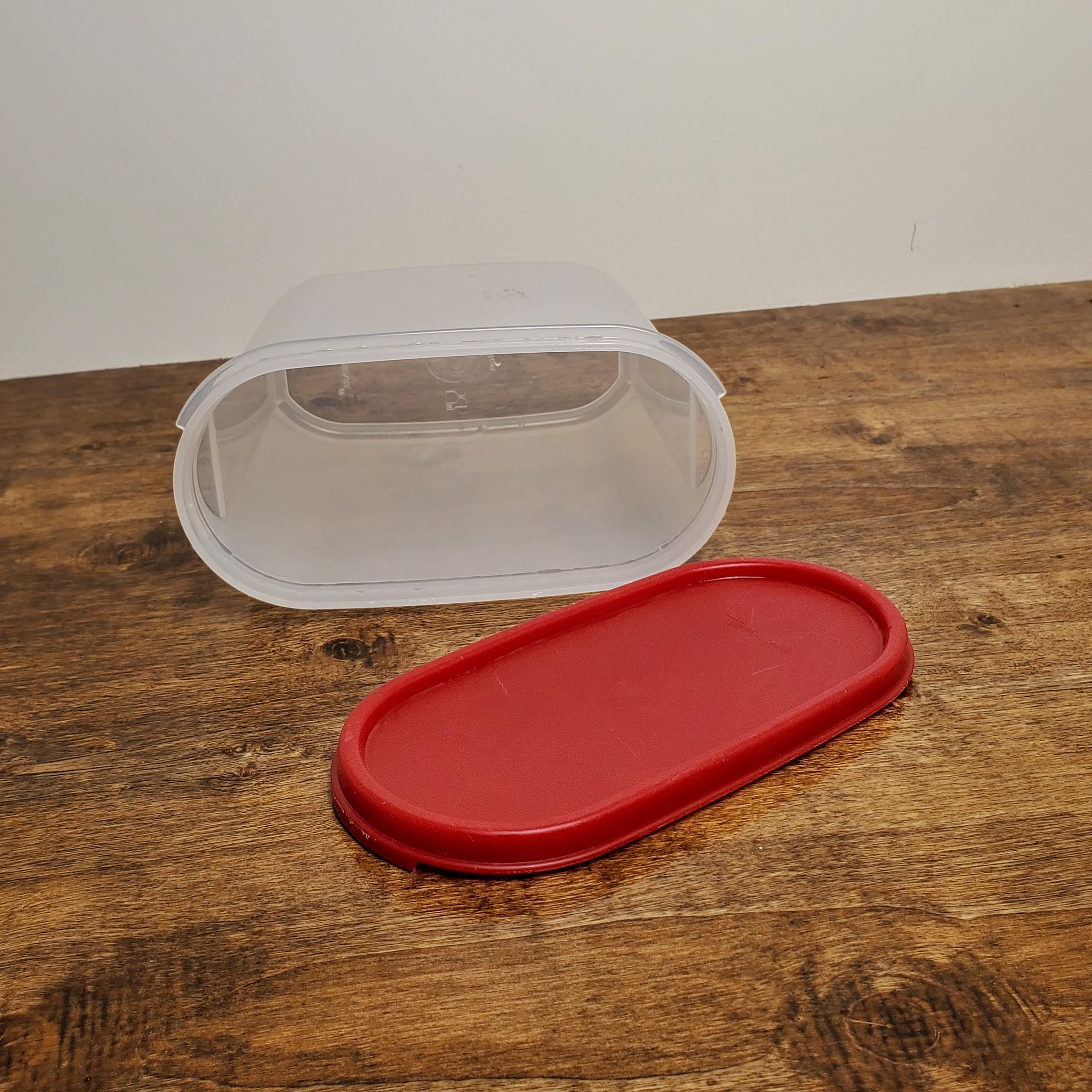 Tupperware Red Top Modular 1.7 Litres Oval Storage Container #1613