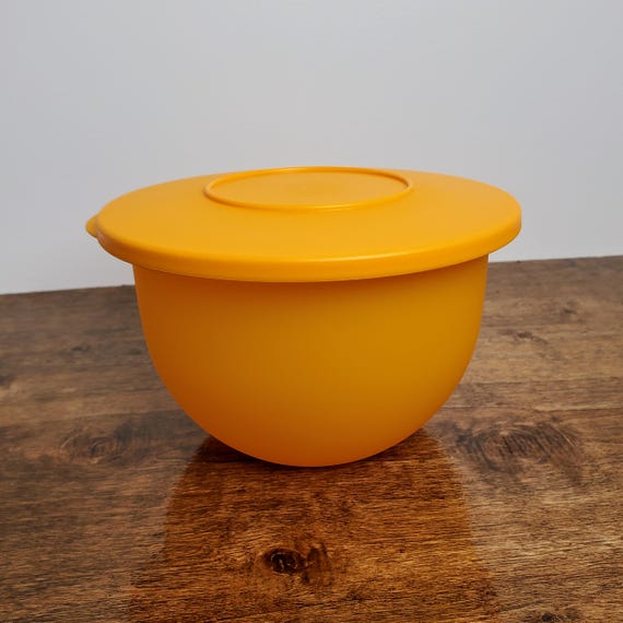 Bol Vintage Tupperware Orange - Mélangeur Multi-usages Des Années 70-80
