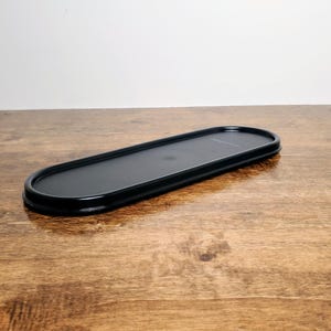 Tupperware #2402 Modular Mates Super Oval Replacement Lid Black