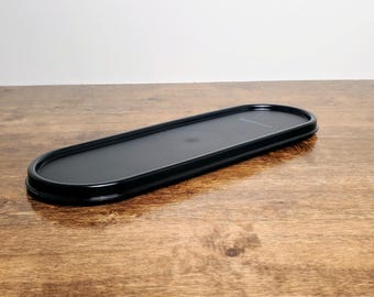 Tupperware #2402 Modular Mates Super Oval Replacement Lid Black