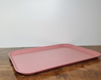 Vintage Cambro Camtray Flamingo Pink 20x15 Fiberglass Cafeteria Tray MCM USA