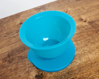 TUPPERWARE #3621 Impressions Small BLUE Bowl W/lid - Etsy