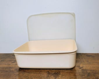 Vintage Tupperware Ultra 21 #1744 Replacement Lid Sheer White Lasagna Pan Ovenware