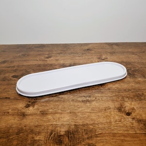 Tupperware #2402 Modular Mates Super Oval Replacement Lid White