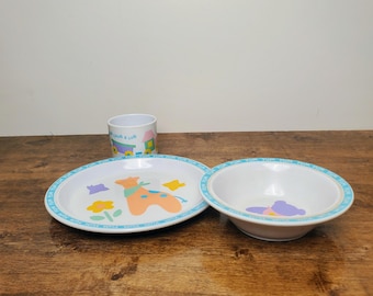 Emma Bridgewater 皿　3セット Emma Bridgewater Childrens Dining Set Sail Away Rice Husk 3 Piece