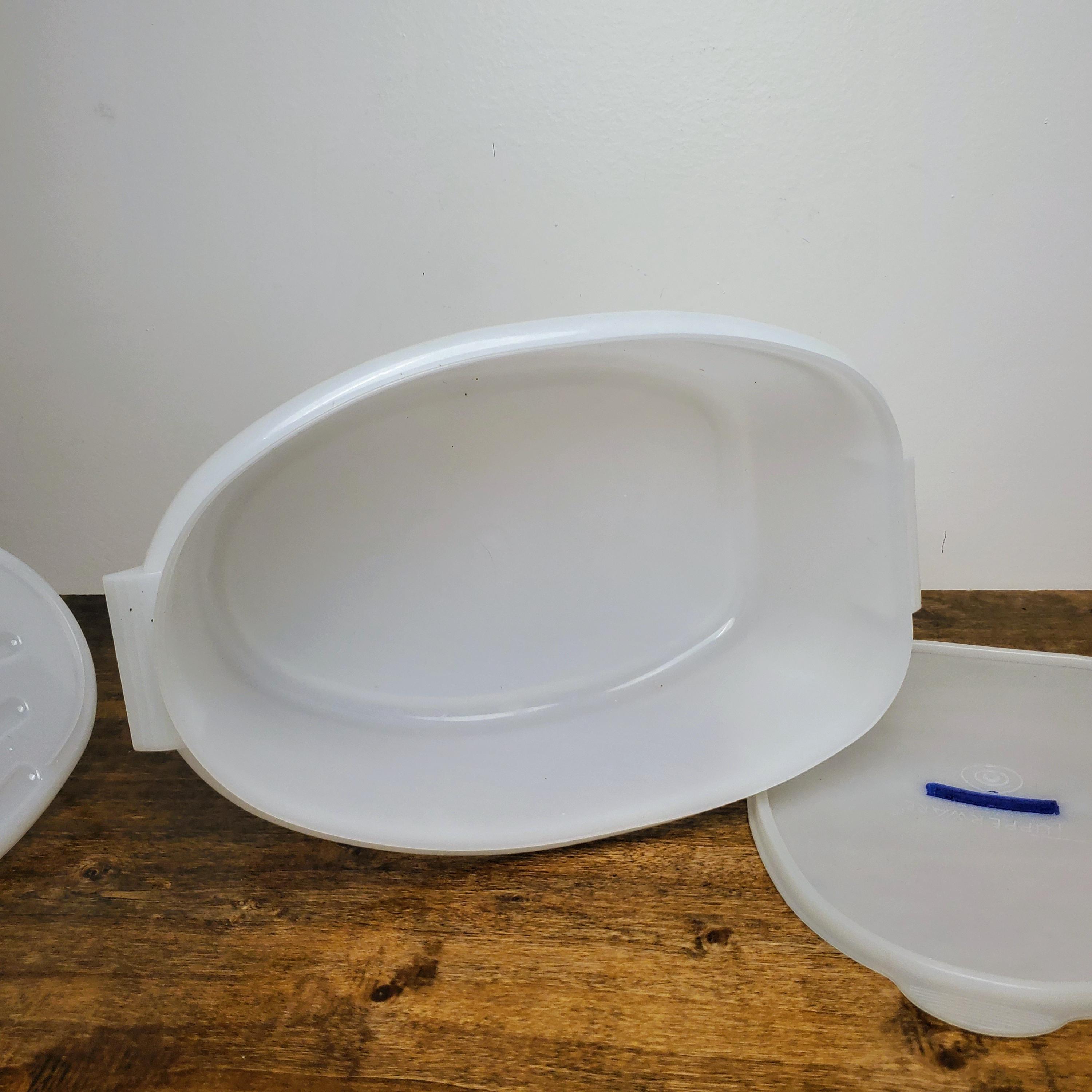 Vintage Tupperware 487 Roast Ham Turkey Flavor Saver Sheer W/ Lift
