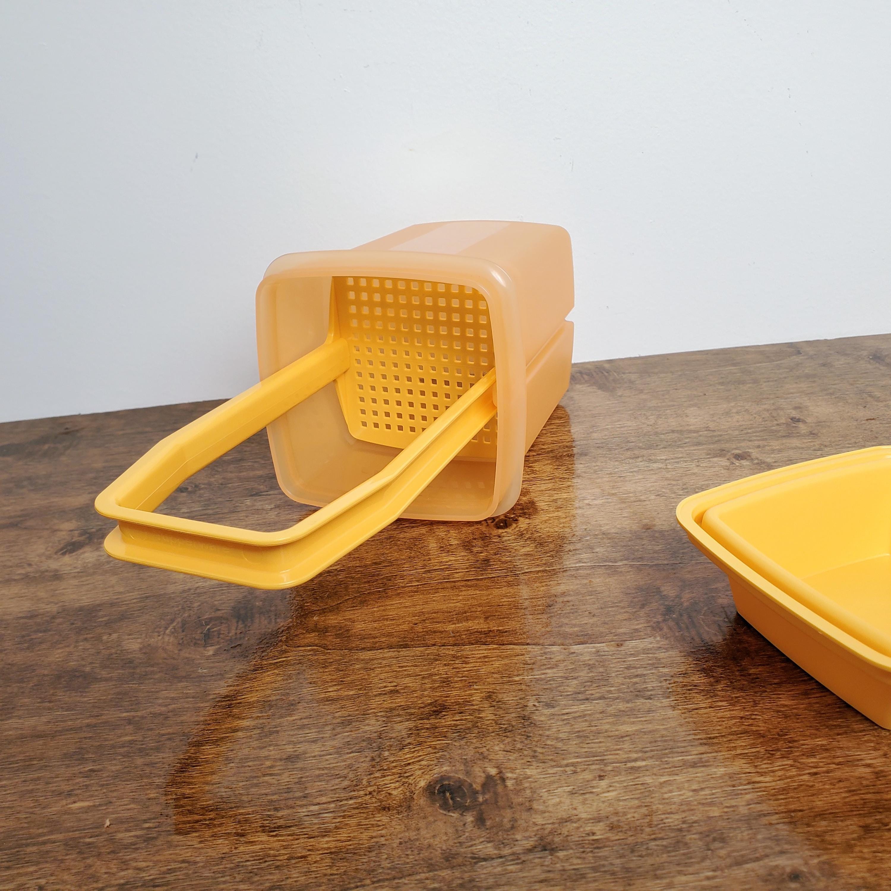 Tupperware Pick-a-deli Pickle Keeper Orange Peach – 3-piece