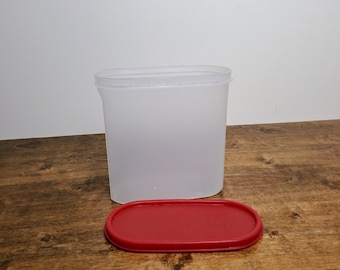 Tupperware Red Top Modular 1.7 Litres Oval Storage Container #1613