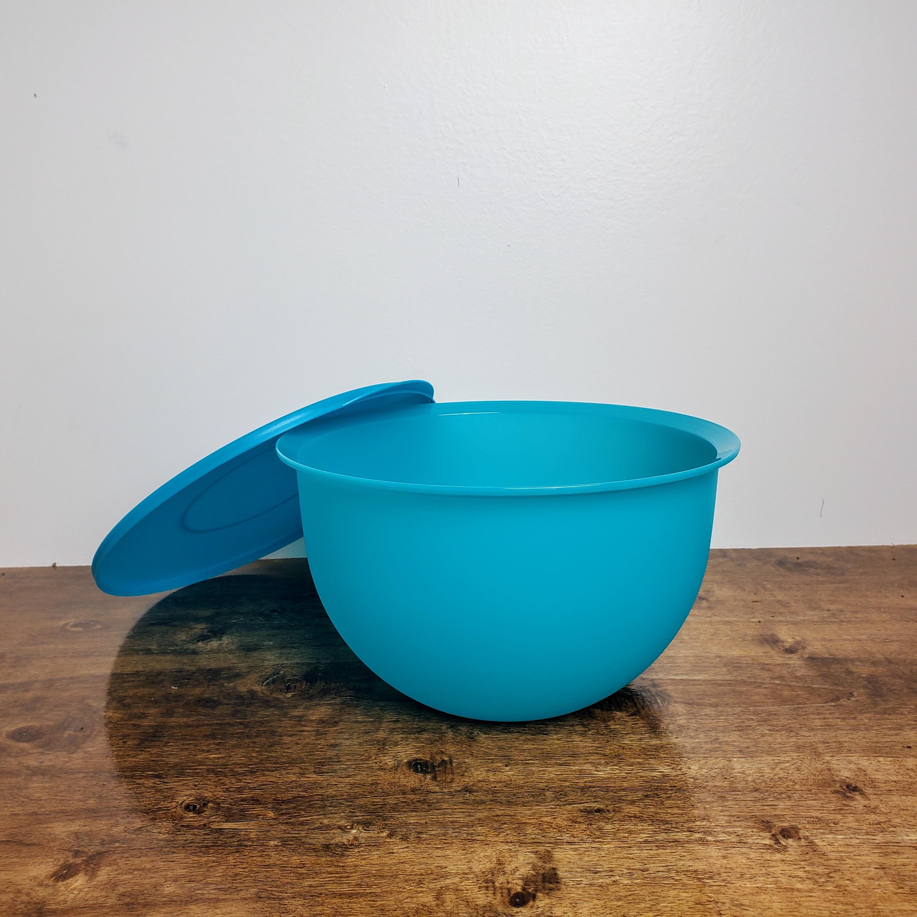 Tupperware Impressions Bowl Blue Mixing Storage #3091 4.3 Liters W