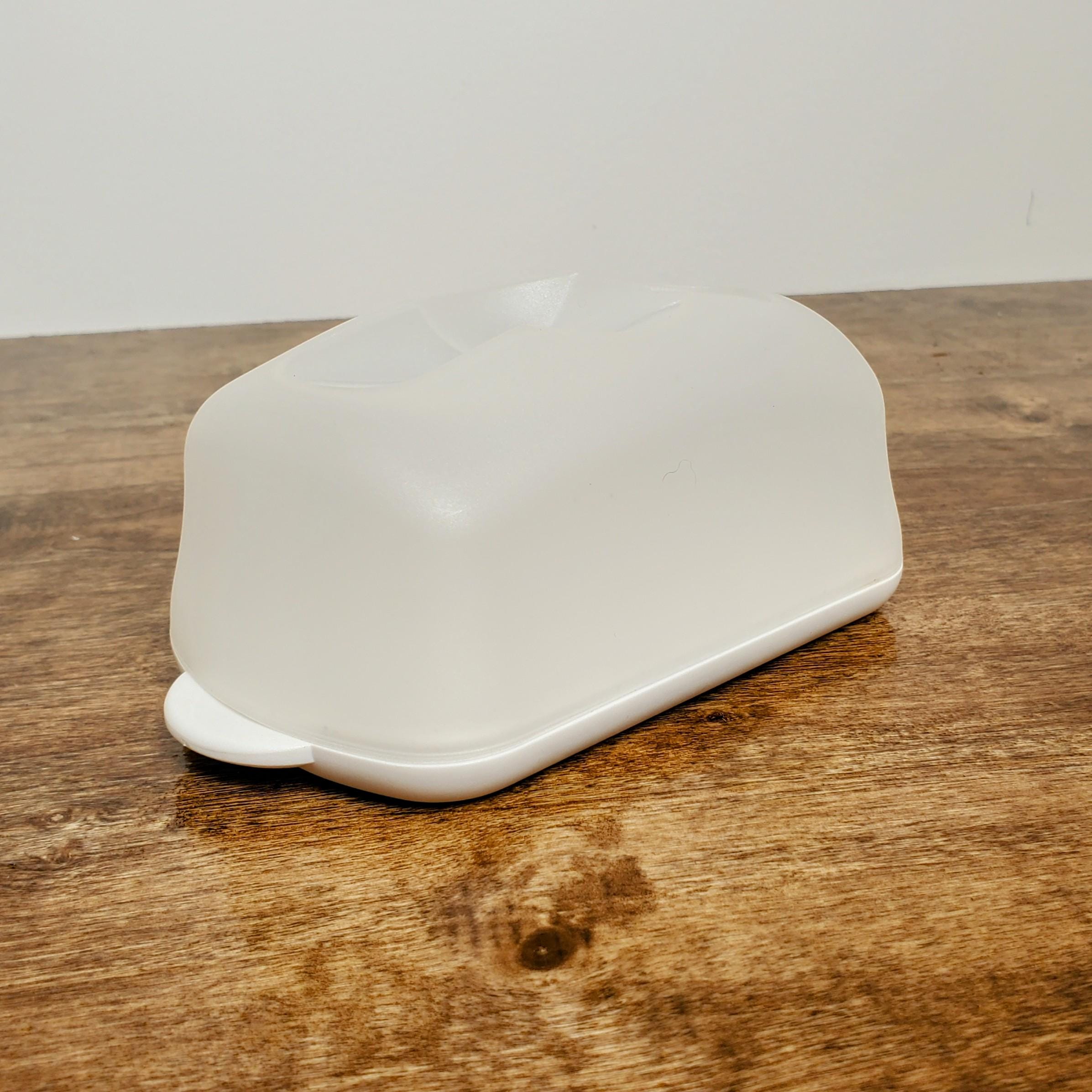 Vintage Ekco Butter Dish With Cover Retro Metal Mid Century Kitchen Collectible