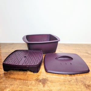 Epicure Multi-Purpose Silicone Steamer with Lid & Rack 3pc Set