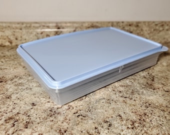 Plastic Cold Food Storage Container - 2.5 Inch Deep - Rectangle