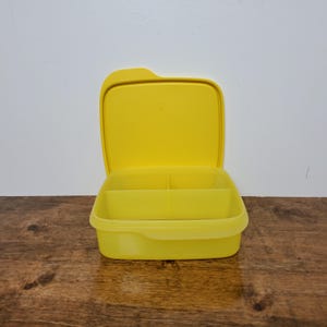 New TUPPERWARE # 7503 LUNCH IT Craft Storage Divided Storage Container With Lid # 7504