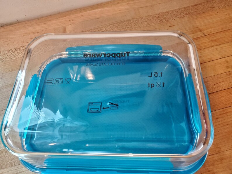 New Tupperware Premiaglass 1.5L Glass Container Freezer Oven Microwave