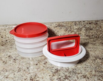 hamburger tupperware freezer set