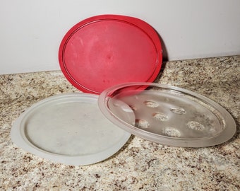 Tupperware, Kitchen, Tupperware Acrylic Keep N Heat Pizza Slice Keeper  Container Green
