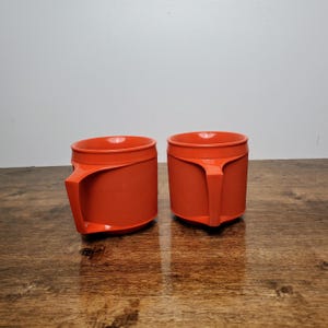 Tupperware Travel Mug: Red Eco To Go with Hearts, 16 oz