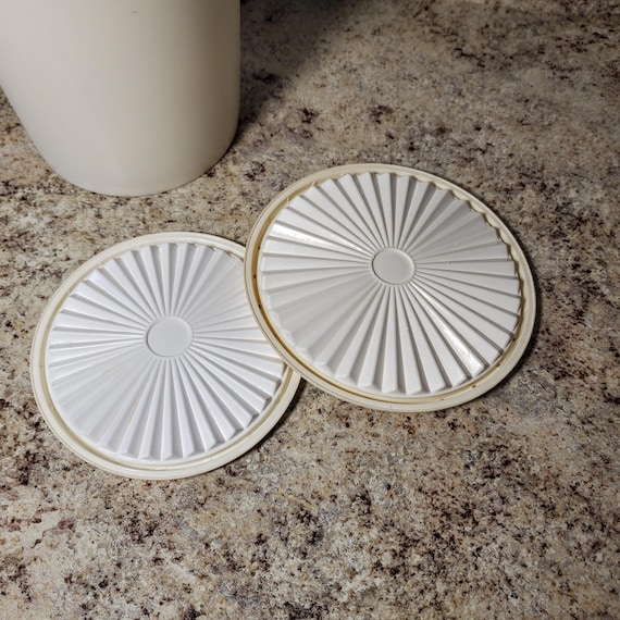 Lot De 2 Pichets à Soupe Tupperware Vintage – Bon état – Forme Ronde
