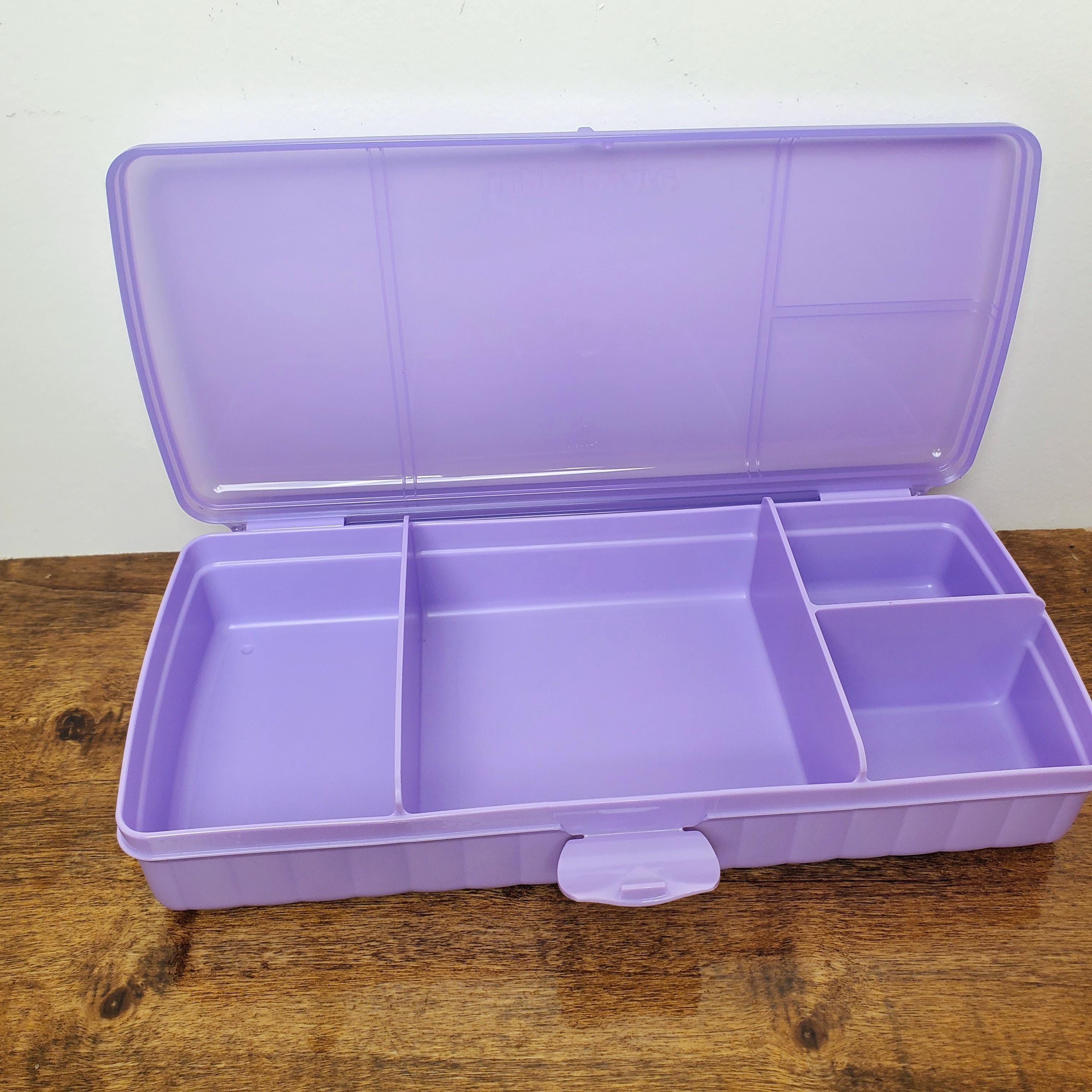 Tupperware Lunch N Things Divided Container Purple Snack Sandwich