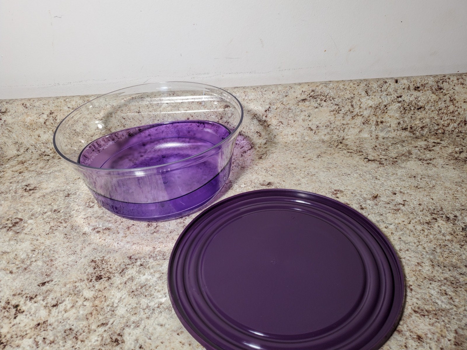 NEW Tupperware Insulated Serving Bowls Collection Set - Purple & White
