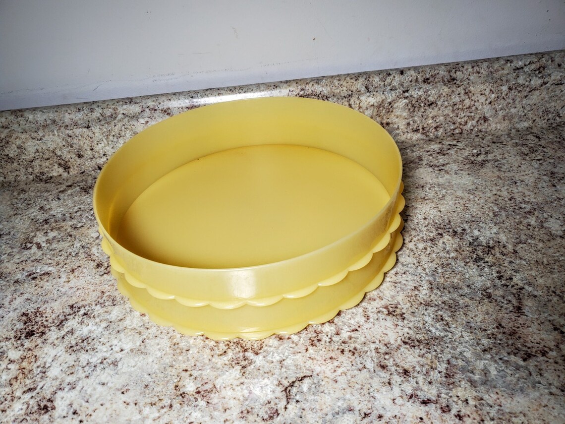 Tupperware 4897A Base Ring Cake Stand Plate Pie Stackable Etsy