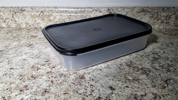 Tupperware Modular Mates Rectangle 1 Sheer Black Seal NEW 8.5 - Etsy