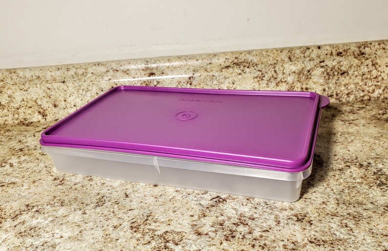 TUPPERWARE Bacon Keeper Jr. Cold Cut Deli Keeper Purple NEW Etsy