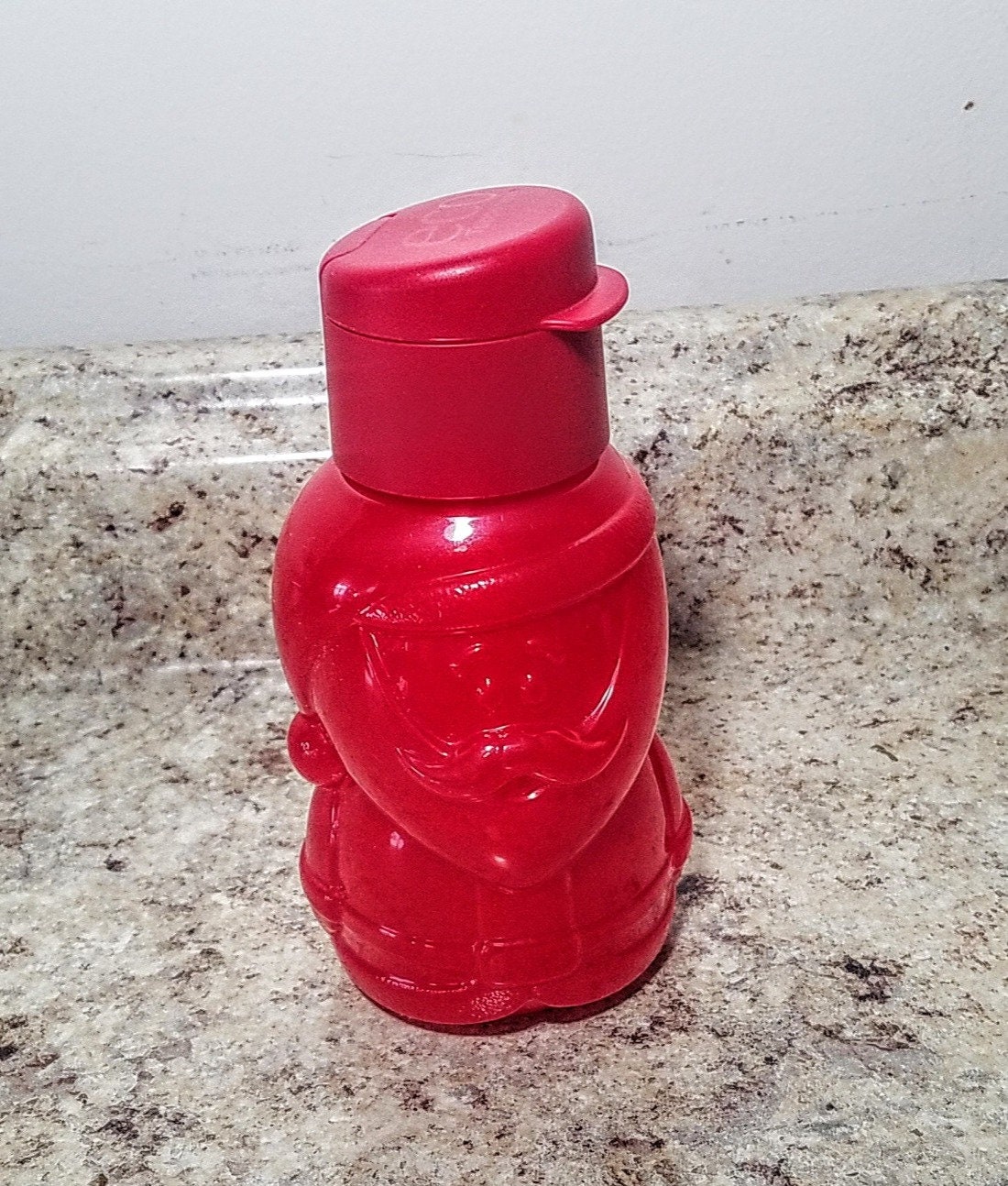 Tupperware Christmas Santa Claus Topper One Touch Canister C New