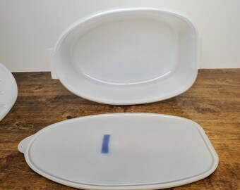 Vintage Tupperware 487 Roast Ham Turkey Flavor Saver Sheer W/ Lift