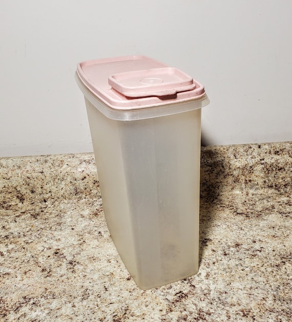 Tupperware Large Cereal Keeper Food Container Storage Pour All 1588 Pink  Lid -  Israel