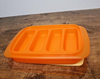 Tupperware Spatule à pâtisserie en Silicone Noir et Orange D167