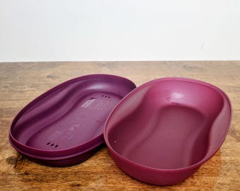 Tupperware Microwave Breakfast Maker Purple #6996 Egg Omelet