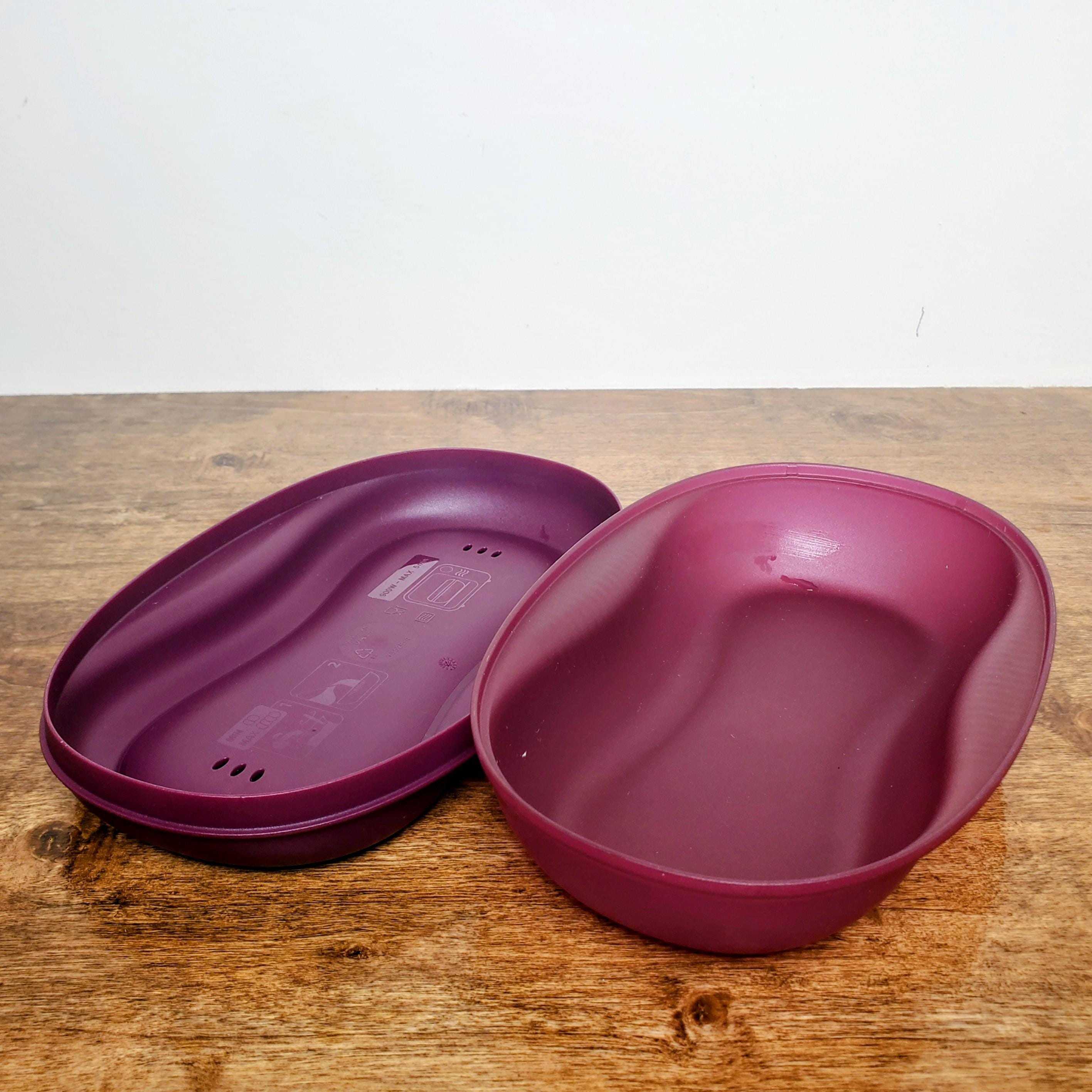 Tupperware Microwave Breakfast Maker Purple #6996 Egg Omelet