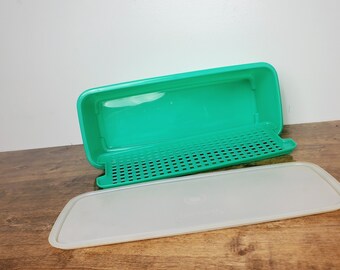 Jadeite Vintage Tupperware Celery Keeper #782 W/ Insert #783 & Lid