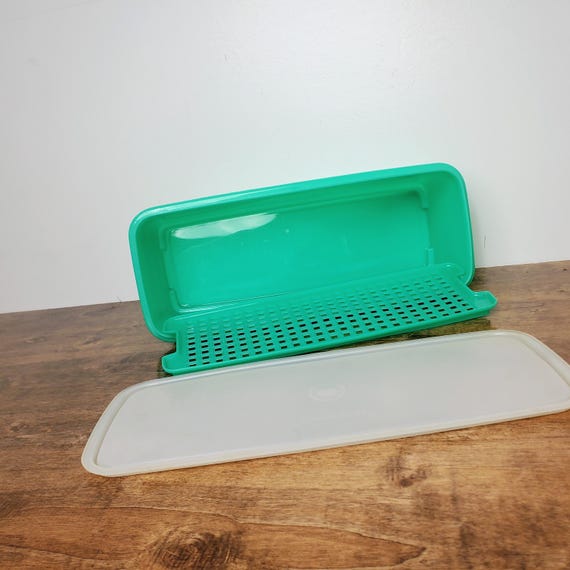 Jadeite Vintage Tupperware Celery Keeper #782 W/ Insert #783 & Lid