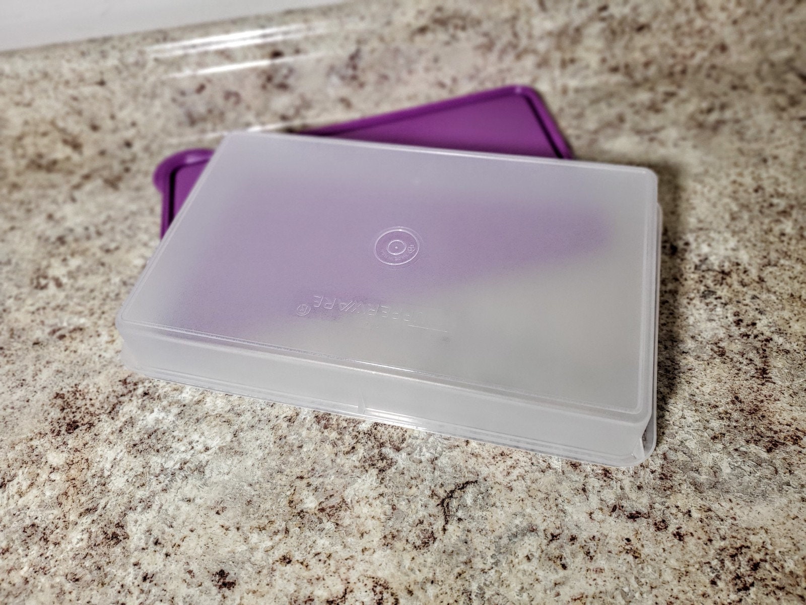  NewTupperware Large Cold Cut Keeper Snack N Stor Container  Lilac Seal (1): Home & Kitchen